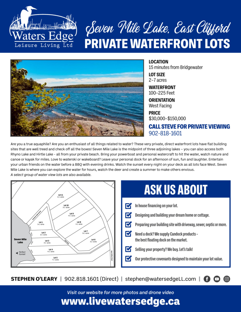 Seven Mile Lake Web Sheet