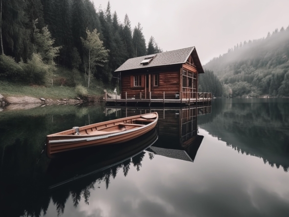A lakeside retreat cottage