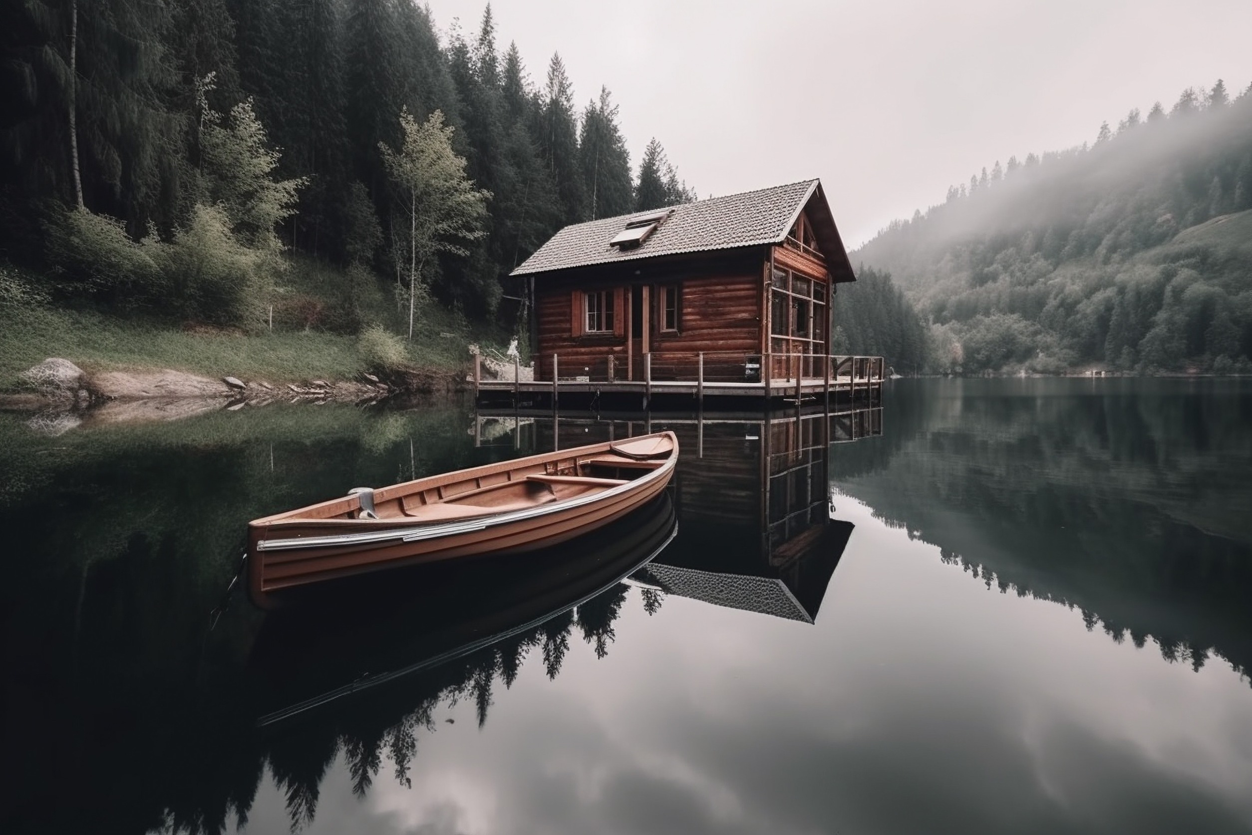 A lakeside retreat cottage